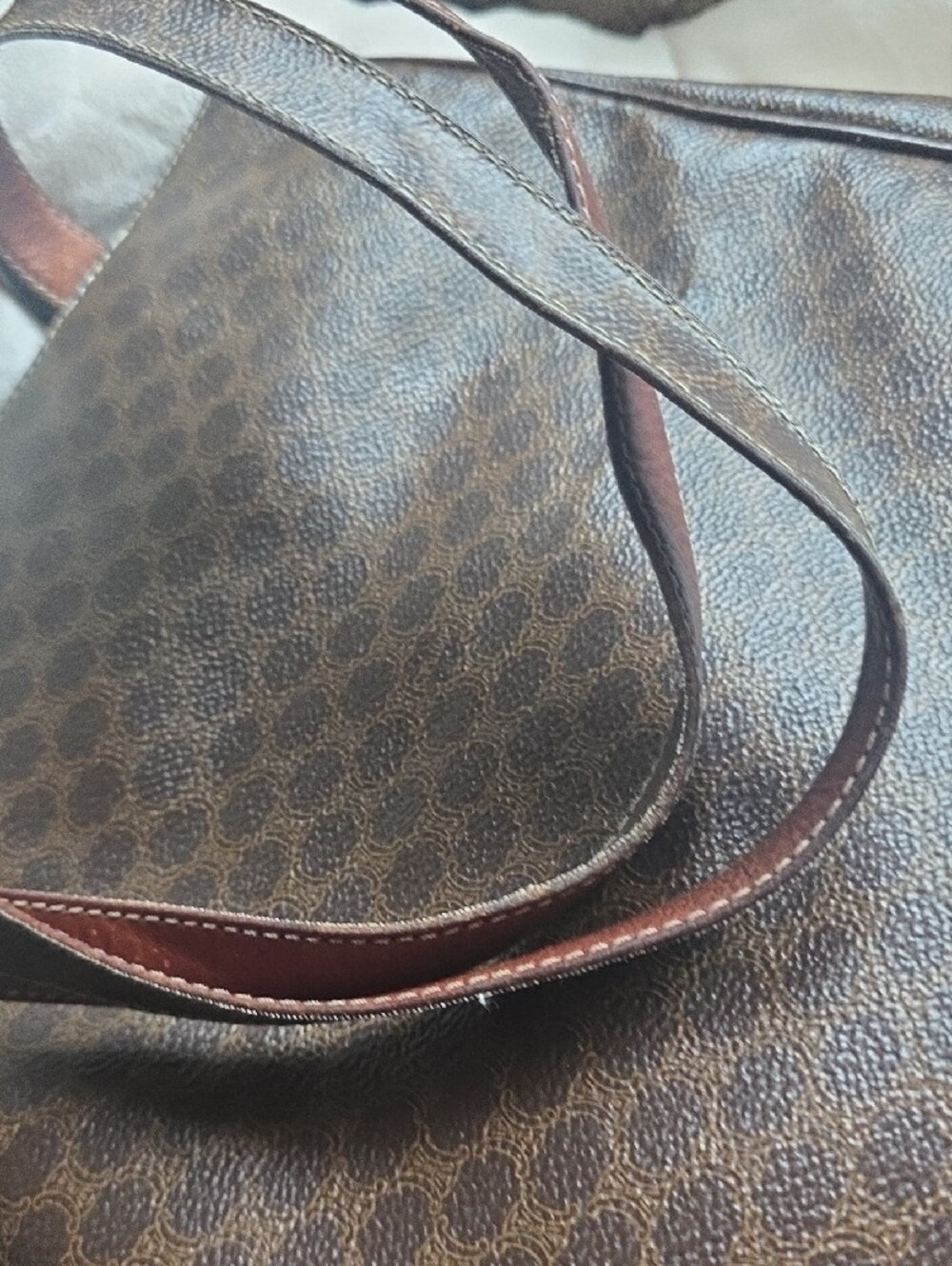 Celine Brown Monogram Tote Bag - Picture 4 of 14